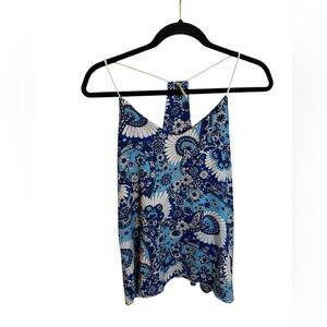 Pixi + Ivy Blue Retro Floral Camisole